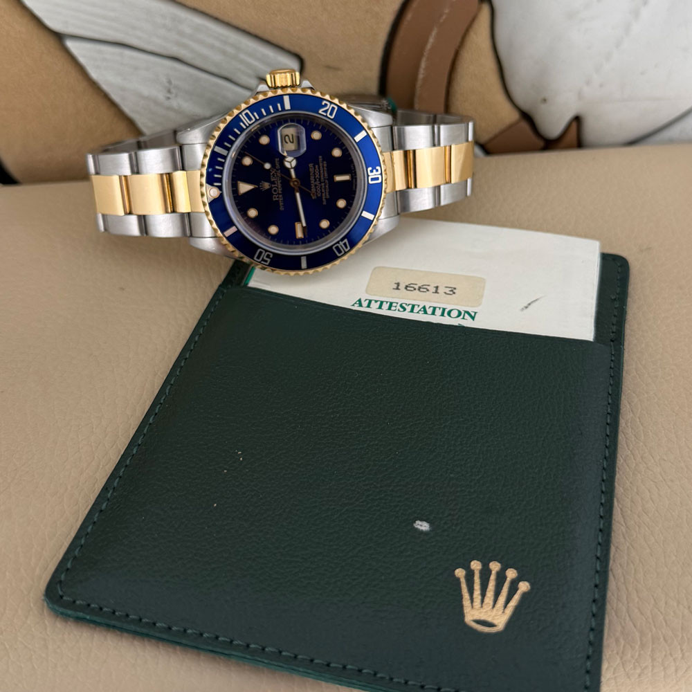 Rolex Submariner Purple Dial 16613 1