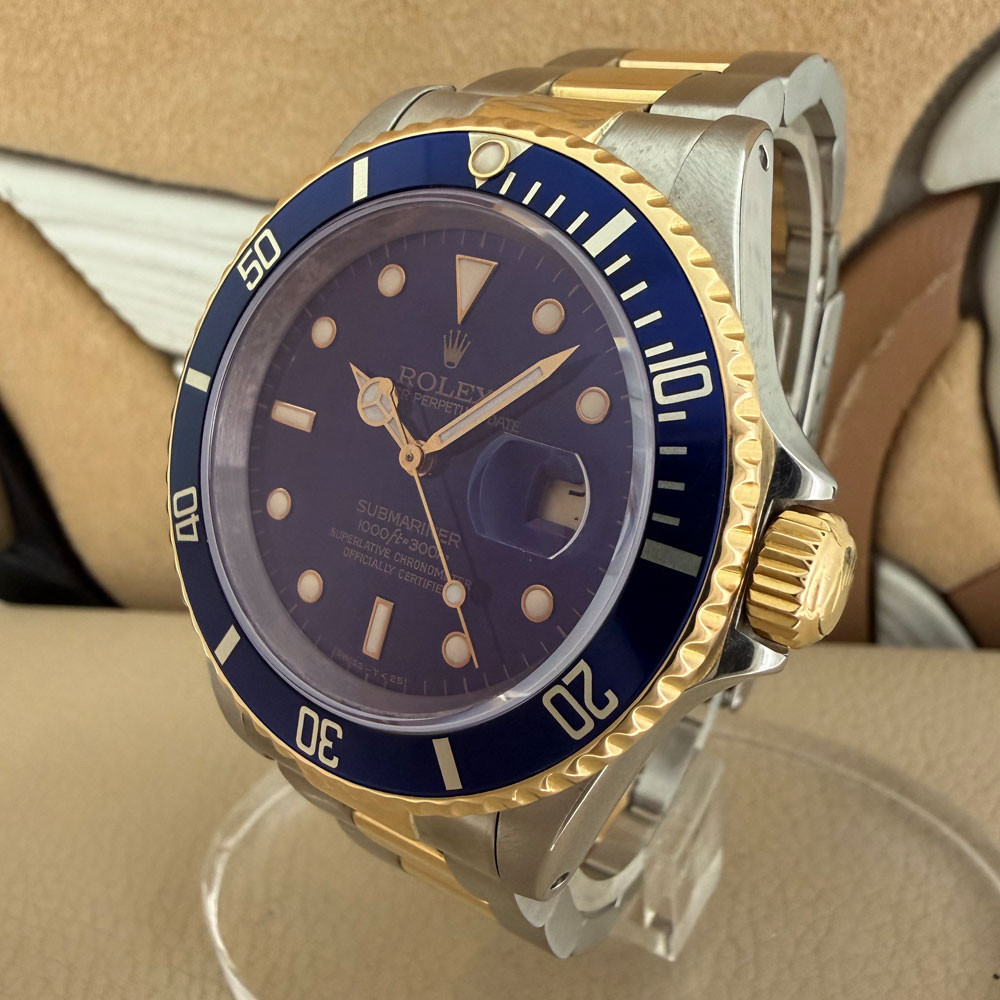 Rolex Submariner Purple Dial 16613 1