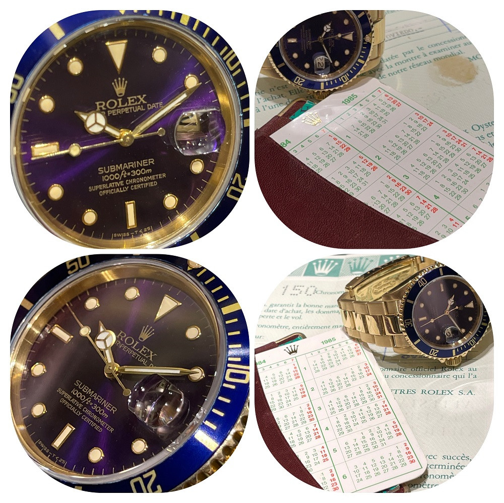 Rolex Submariner Purple Dial 16808 3