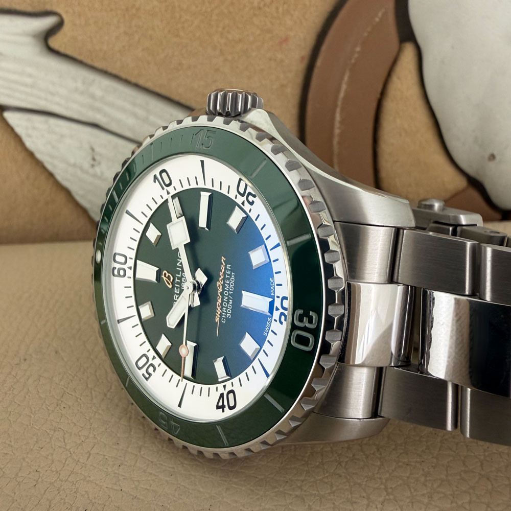 Breitling Superocean 44 Green A17376 A17376A31L1A1 13
