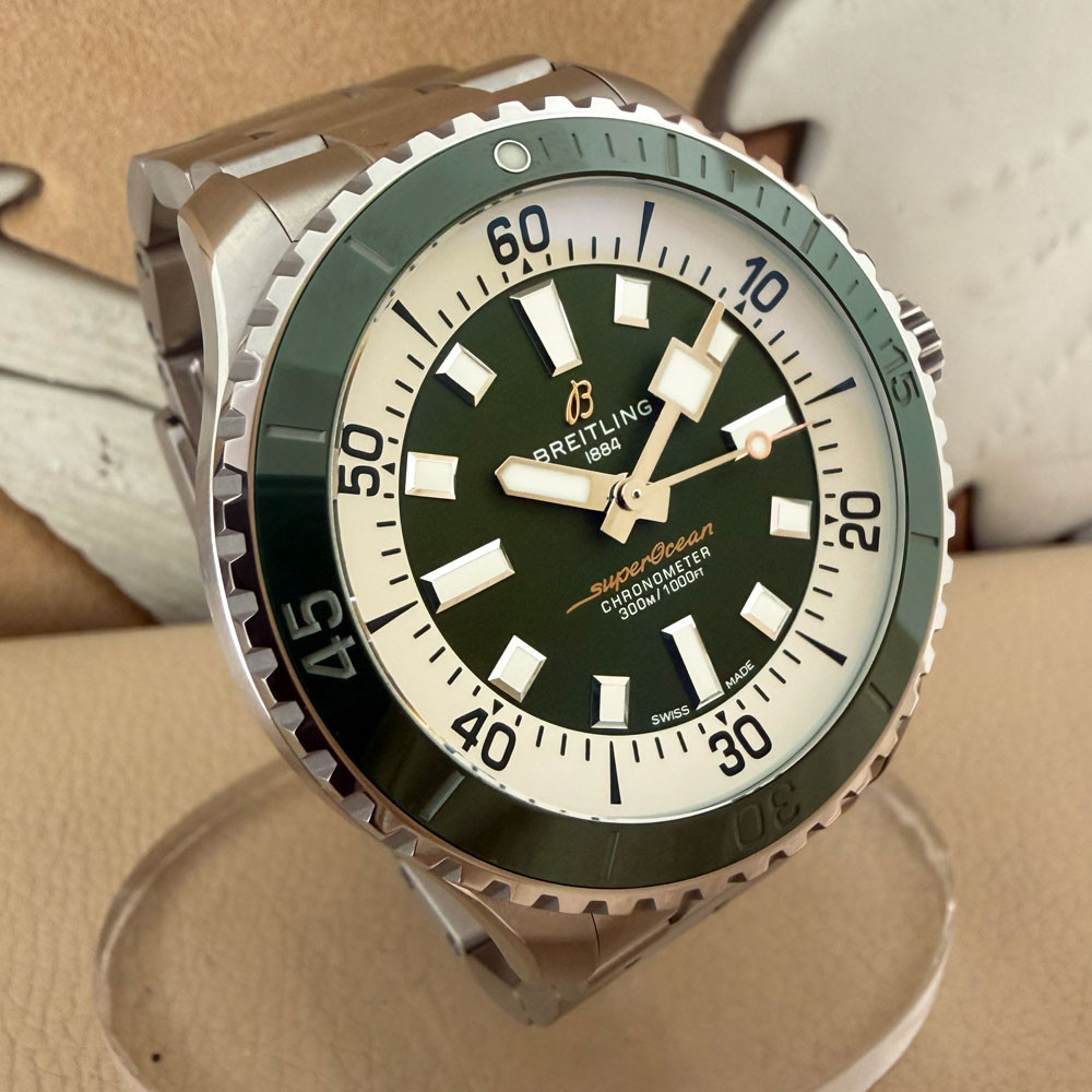 Breitling Superocean 44 Green A17376 A17376A31L1A1 3