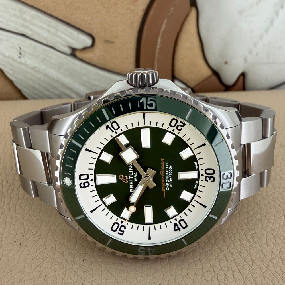 Breitling Superocean 44 Green A17376 A17376A31L1A1 7