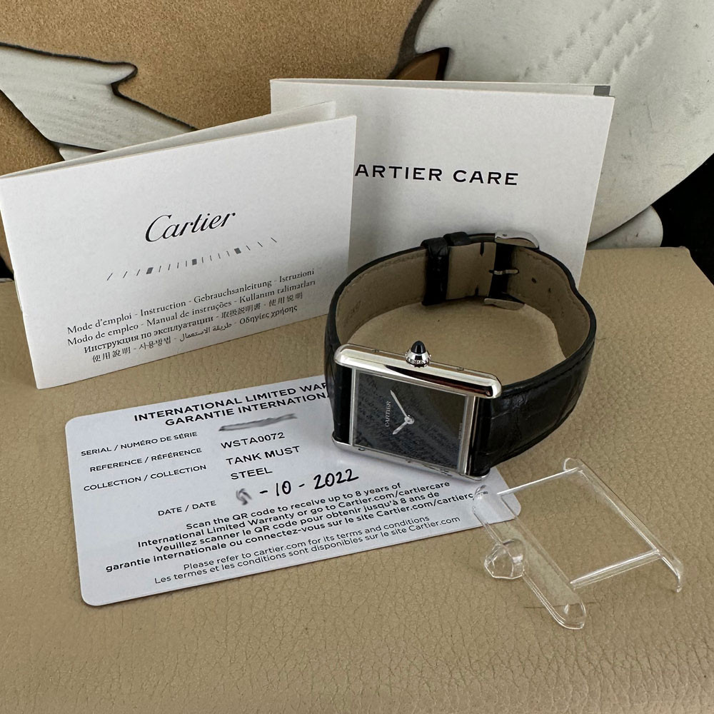 Cartier Tank Must Black 4323 WSTA0072 1