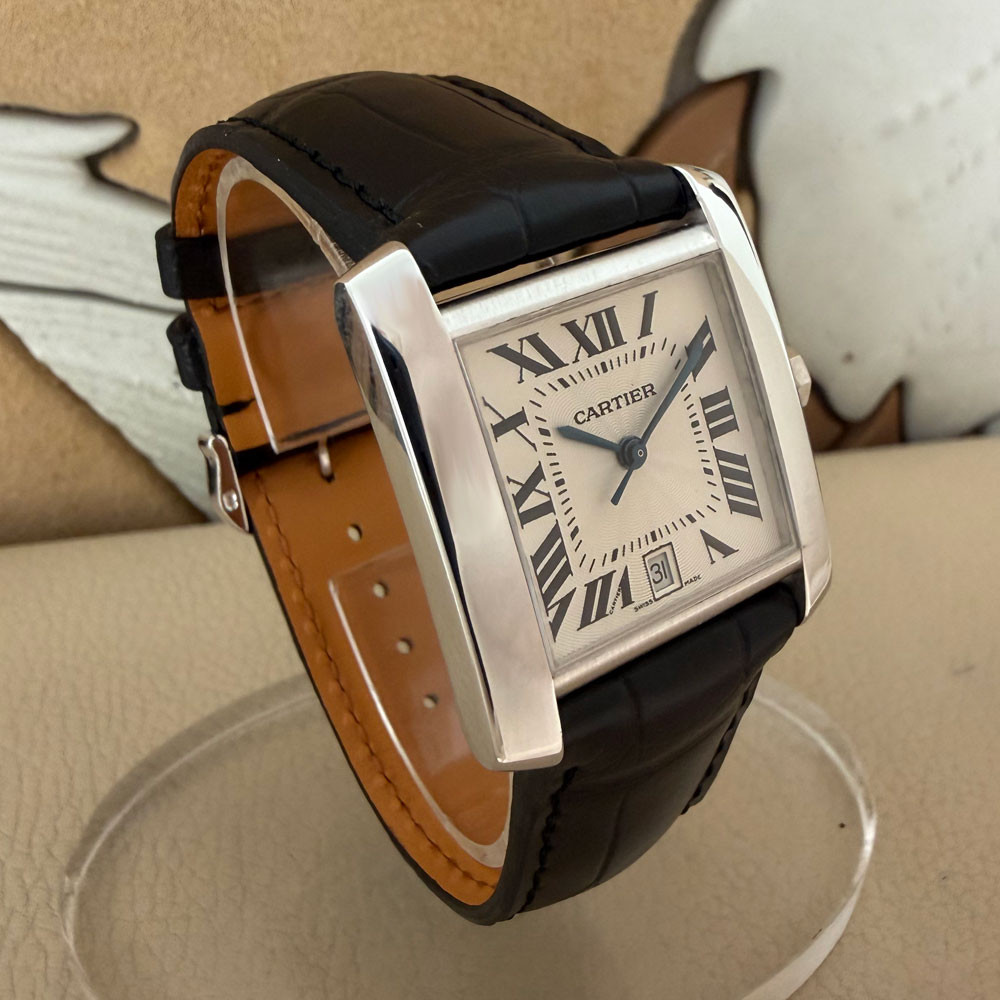 Cartier Tank Francaise White Gold 2366 2