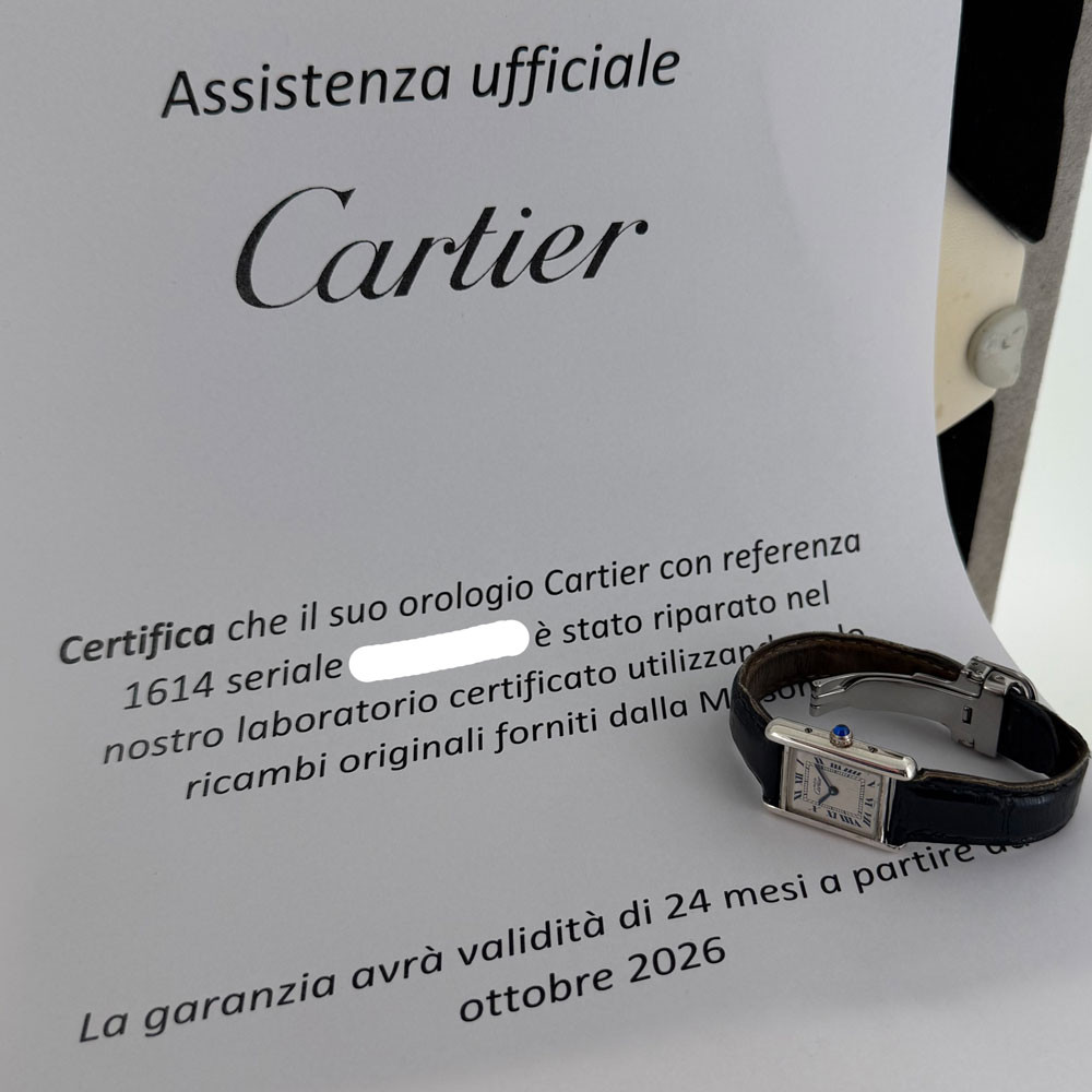 Cartier Tank Lady Service 2026 1614 1