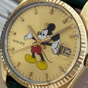 Rolex Date Gold Plated QUADRANTE CUSTOM AFTERMARKET MICKEY MOUSE TOPOLINO 15505 4