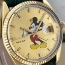 Rolex Date Gold Plated QUADRANTE CUSTOM AFTERMARKET MICKEY MOUSE TOPOLINO 15505 5