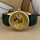 Rolex Date Gold Plated QUADRANTE CUSTOM AFTERMARKET MICKEY MOUSE TOPOLINO 15505 6