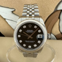 Rolex Datejust 31mm Black 10 Diamonds 178274 0