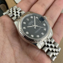 Rolex Datejust 31mm Black 10 Diamonds 178274 12