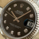 Rolex Datejust 31mm Black 10 Diamonds 178274 5