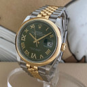 Rolex Datejust Olive Green Jubilee Diamonds 126203 2