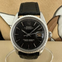 Rolex Datejust Black Gilt Dial 1603 0