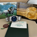 Rolex Datejust Blue Jubilee Dial 16200 1