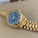 Rolex Datejust Lady Blue Diamonds Dial 69178 13