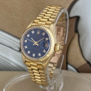 Rolex Datejust Lady Blue Diamonds Dial 69178 1