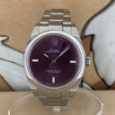 Rolex Oyster Perpetual 39mm Red Grape 114300 0