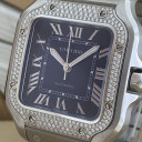 Cartier Santos Modello Medio Diamonds W4SA0006 5